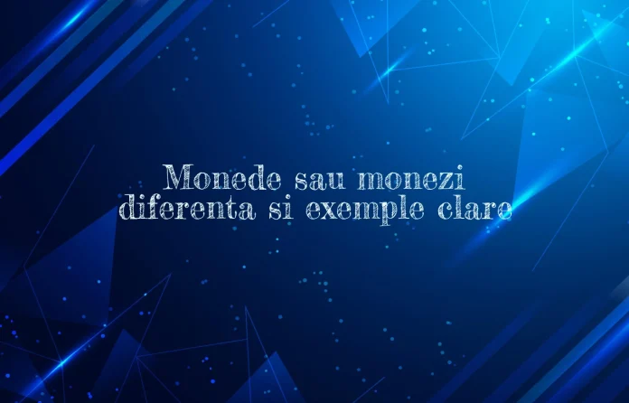 Monede sau monezi diferenta si exemple clare