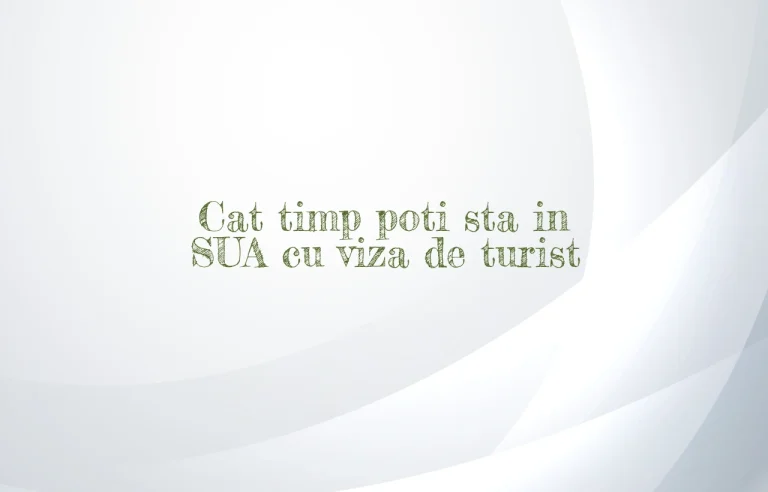 cat timp poti sta in sua cu viza de turist