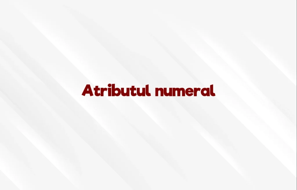 atribut numeral
